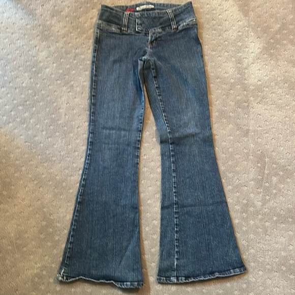 Jeans Femme Paris Blues Flare En Denim Extensible - Taille 7 (juniors) - Occasion Très Bon état